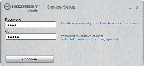 Supply a super secret password